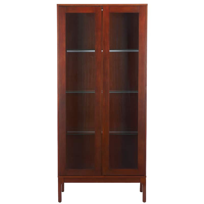 SEI Furniture Clairville Curio Cabinet - 32"W x 16"D x 70"H