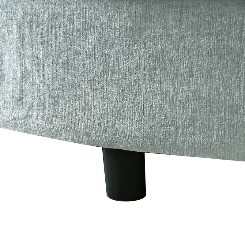 Christopher Knight Home - Modern Upholstered Chenille Fabric Sofa Bed with Tufted Seat and Detachable Pillows