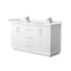 Option White / White Cultured Marble Top / Brushed Nickel