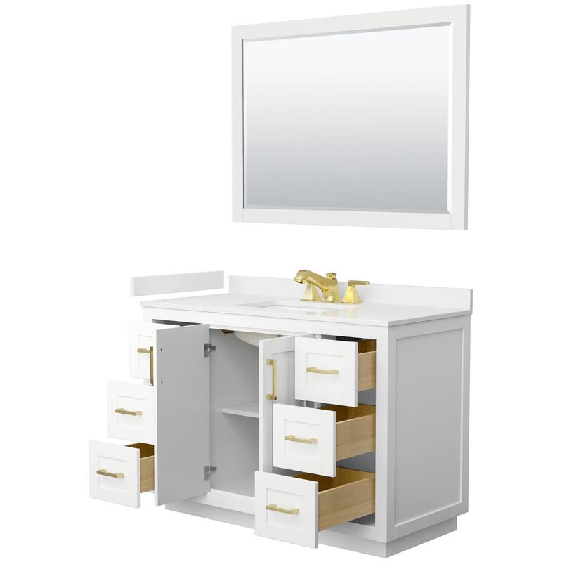 Wyndham Collection WCF292948S-QTZ-US3M46 Miranda 48" Free Standing
