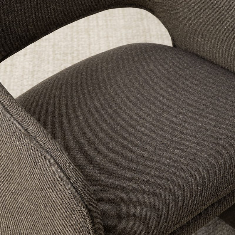 Upholstered Dining Chairs Set of 6, Open-Back Design, Performance Fabric Seats