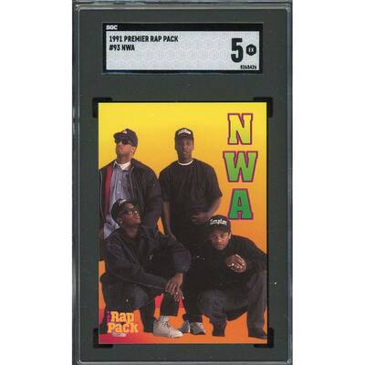 NWA 1991 Premier Rap Pack Card #93 Graded SGC 5 - 8'6" x 11'6"