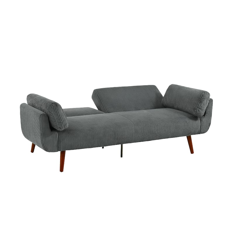 Convertible Corduroy Sleeper Sofa Futon Bed Recliner Lounge