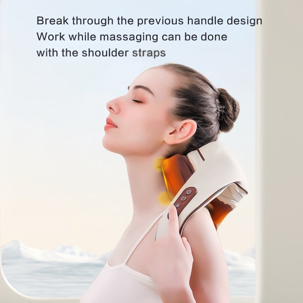 Shoulder and neck massager with heating function, pain relief, deep tissue massage, best gift for your loved ones