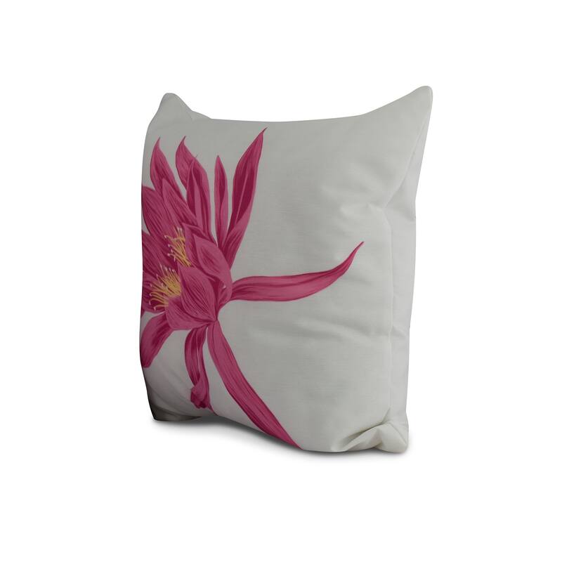 20 x 20 Inch Hojaver Floral Print Pillow