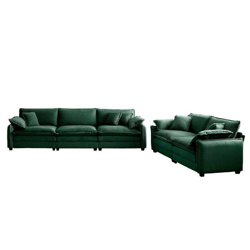 3+2 Seater Flexible Combinations Sofa Set with Pillows