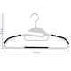 preview thumbnail 2 of 1, Elama Home 50 Piece Non Slip Hanger with U-slide in White and Black