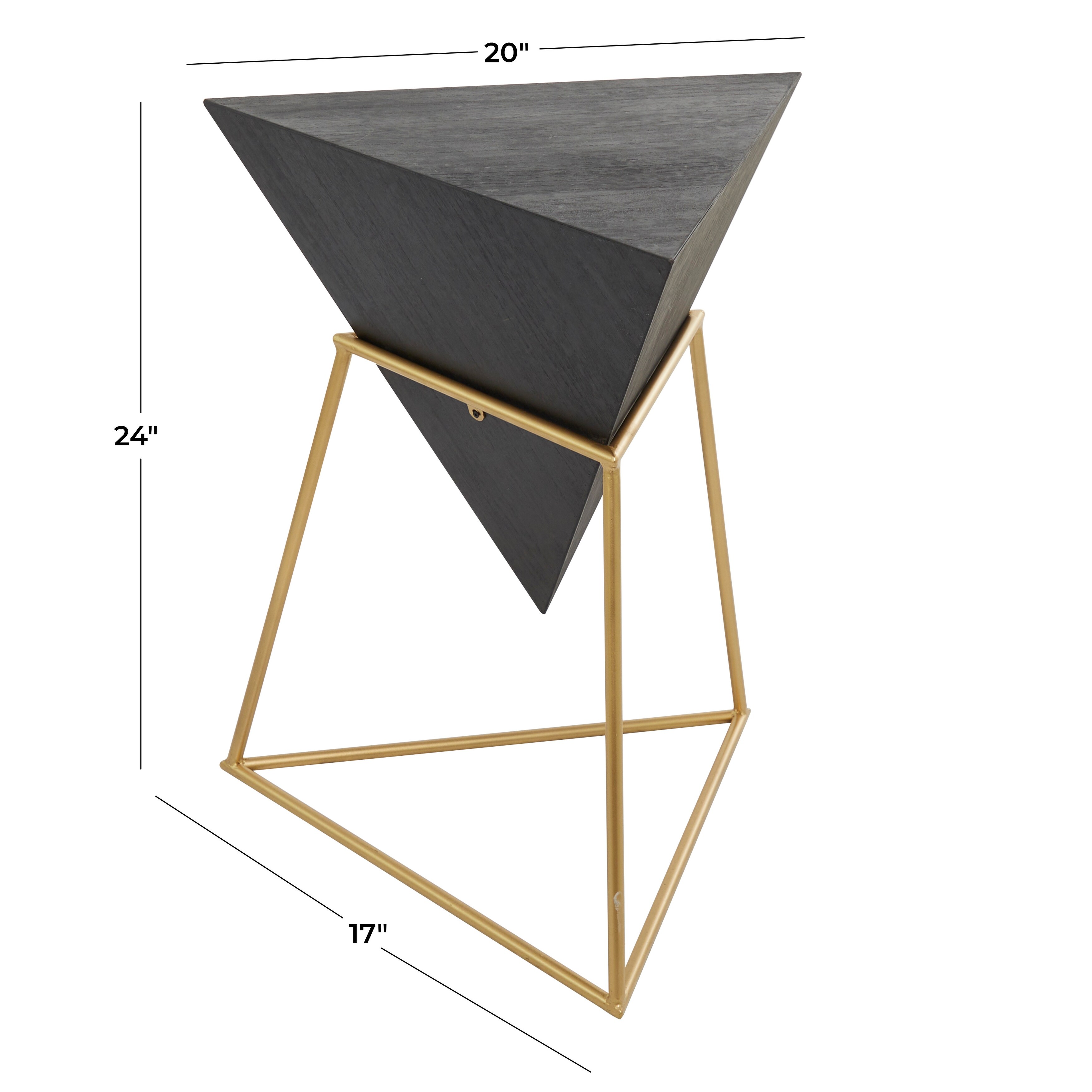 MDF Modern Accent Table - 20 x 17 x 24 - Overstock - 17283833