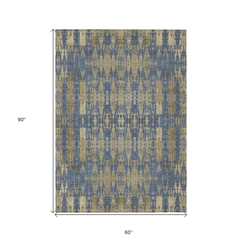 HomeRoots Moroccan Transitional Rectangle Outdoor Rug