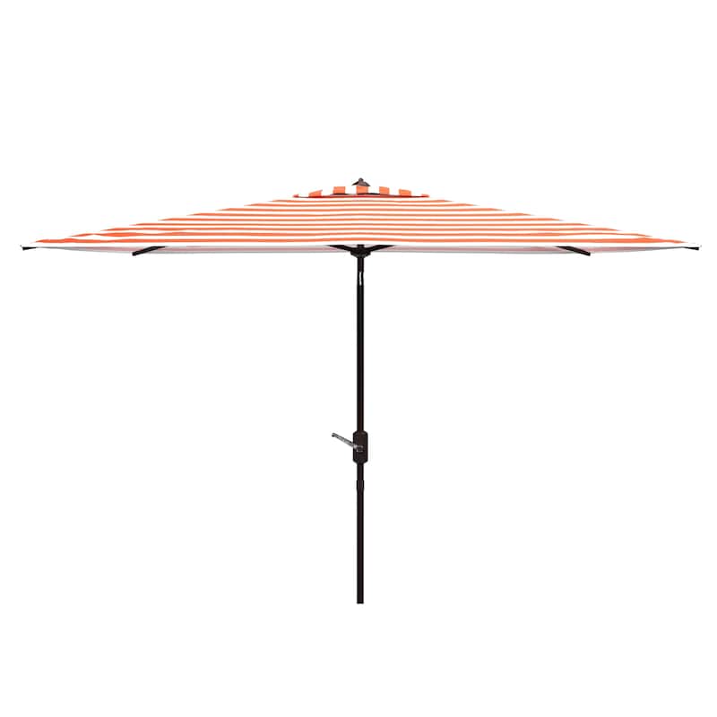 SAFAVIEH Outdoor Manorama Fashion Line 6.5 x 10 Ft Rectangle Umbrella