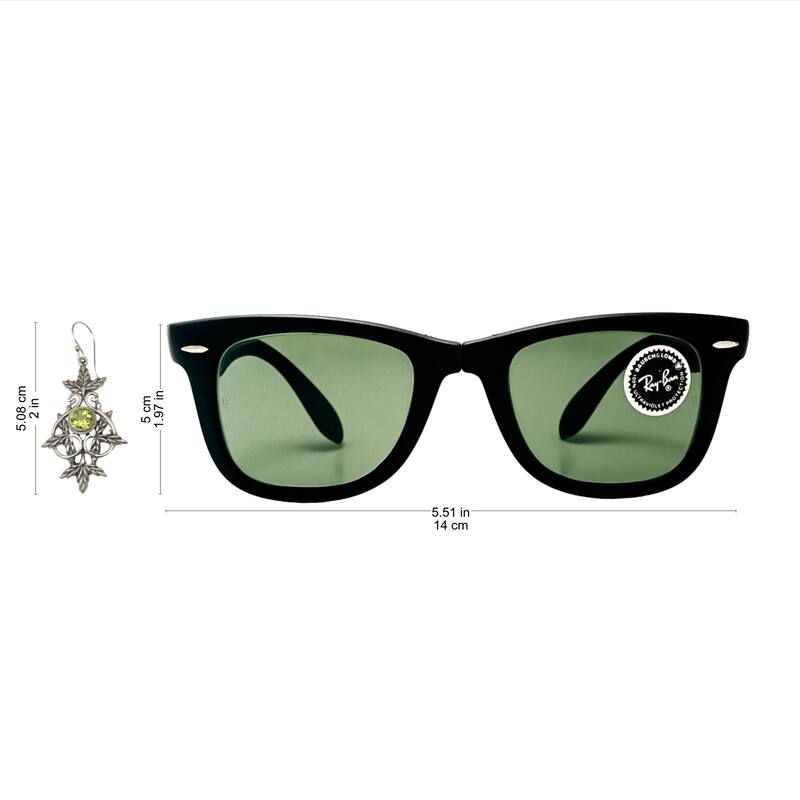NOVICA Handmade Marvelous Vintage Peridot Earrings (Indonesia) - Silver - 2*0.9