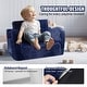 preview thumbnail 41 of 47, Kids Couch, Toddler Couch Sofa Bed Fold Out, Convertible Sofa to Lounger, Kids Chair Seat Playroom Furniture