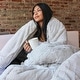 preview thumbnail 7 of 8, Are You Kidding Bare - Coma Inducer® Oversized Comforter - Antarctica Grey