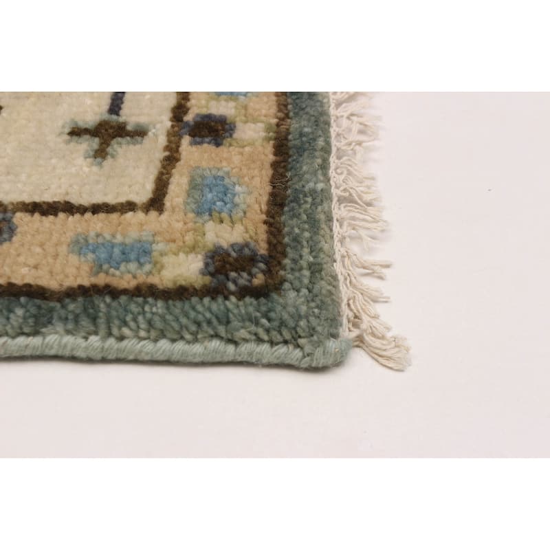 ECARPETGALLERY Hand-knotted Jules Serapi Teal Wool Rug - 8'1 x 8'0
