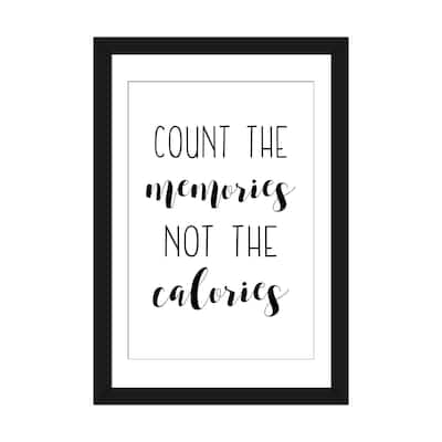 iCanvas "Count The Memories Not The Calories" by Pixy Paper