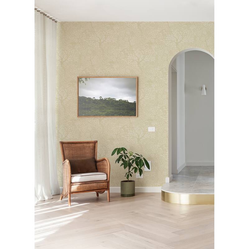 A-Street Prints Olle Neutral Forest Sanctuary Wallpaper
