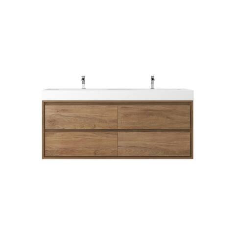 Morava 60" Floating Vanity with Double Sink