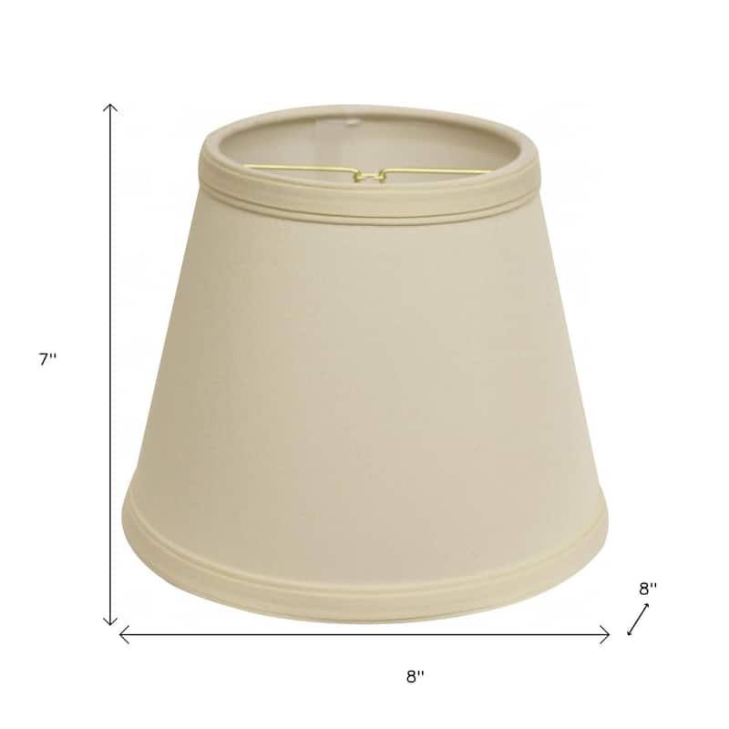 HomeRoots Ivory No Slub Innsbruck Empire Lamp Shade - 8''x8''x7''