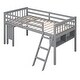 preview thumbnail 3 of 16, Multi-function Sturdy Wooden Twin Size Loft Bed With Removable Desk and Cabinet