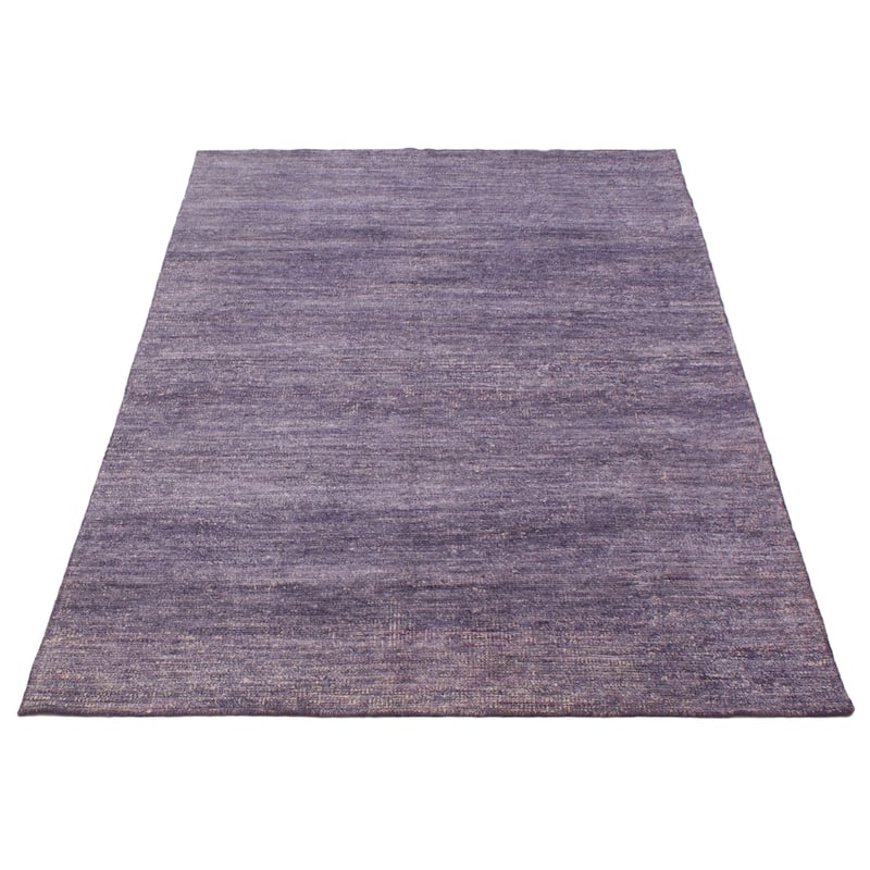 ECARPETGALLERY Hand-knotted Loreto Purple Silk Rug - 6'0 x 8'11