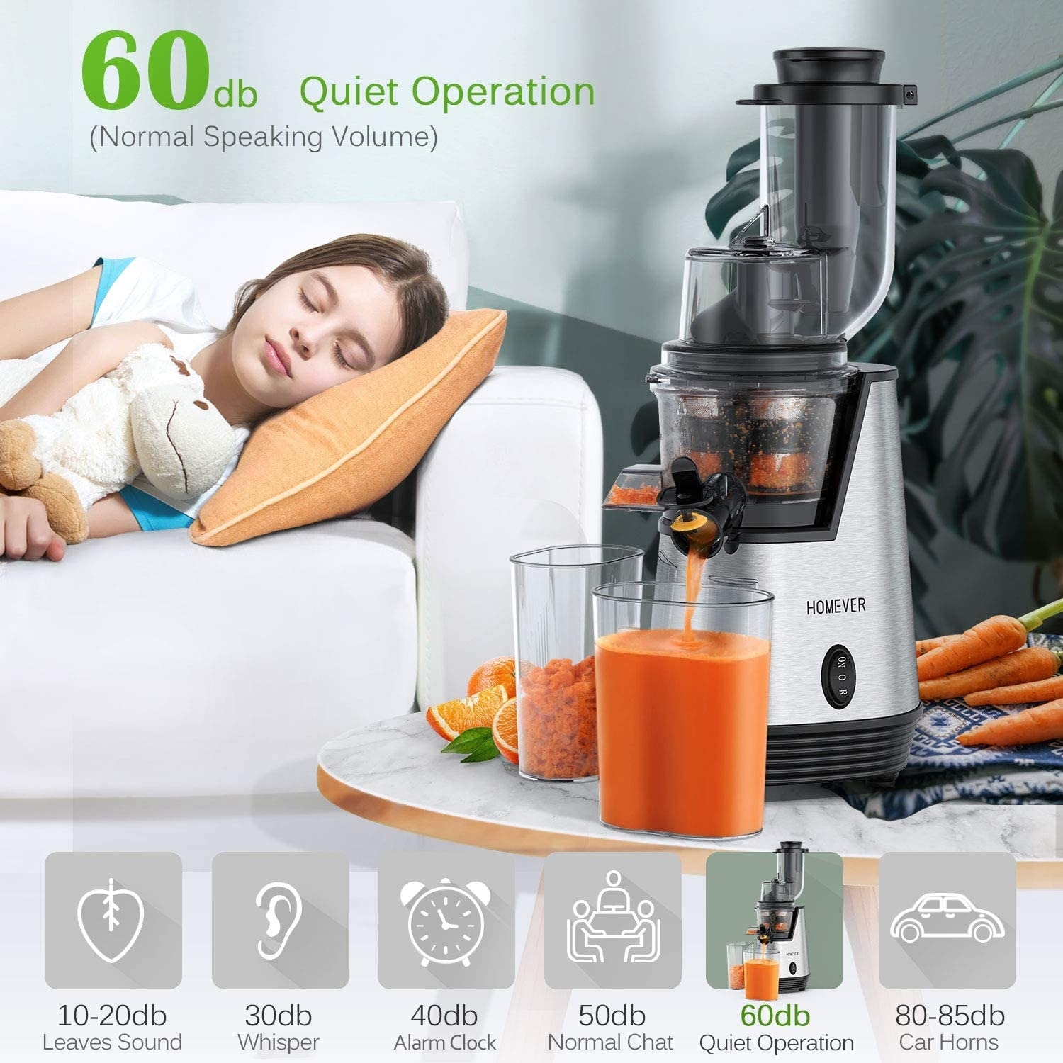 Homever slow masticating juicer deals