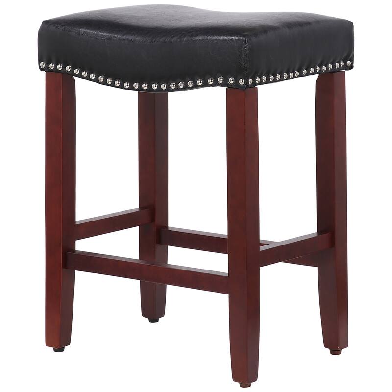 Jameson Upholstered Polyester Cherry 24 Inch Counter Stool