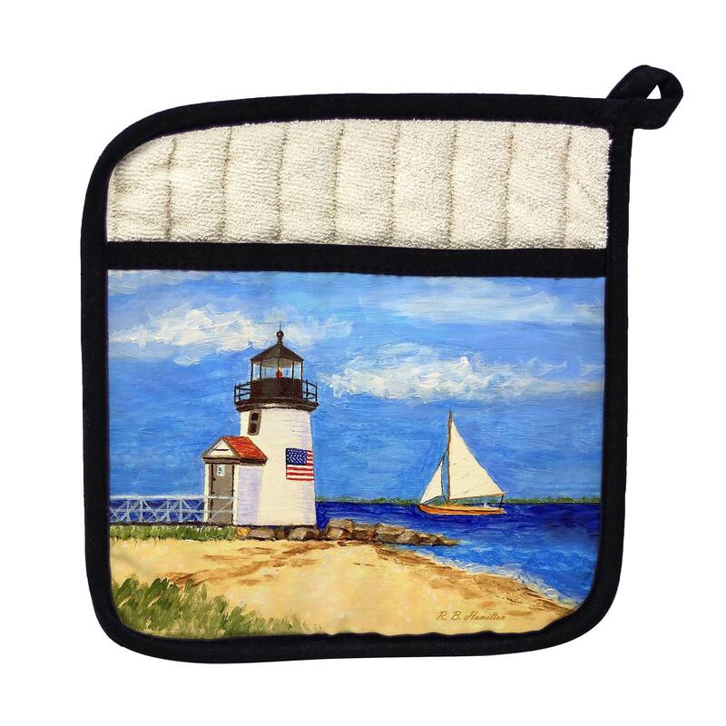 Brant Point Lighthouse, MA Pot Holder - 9x9