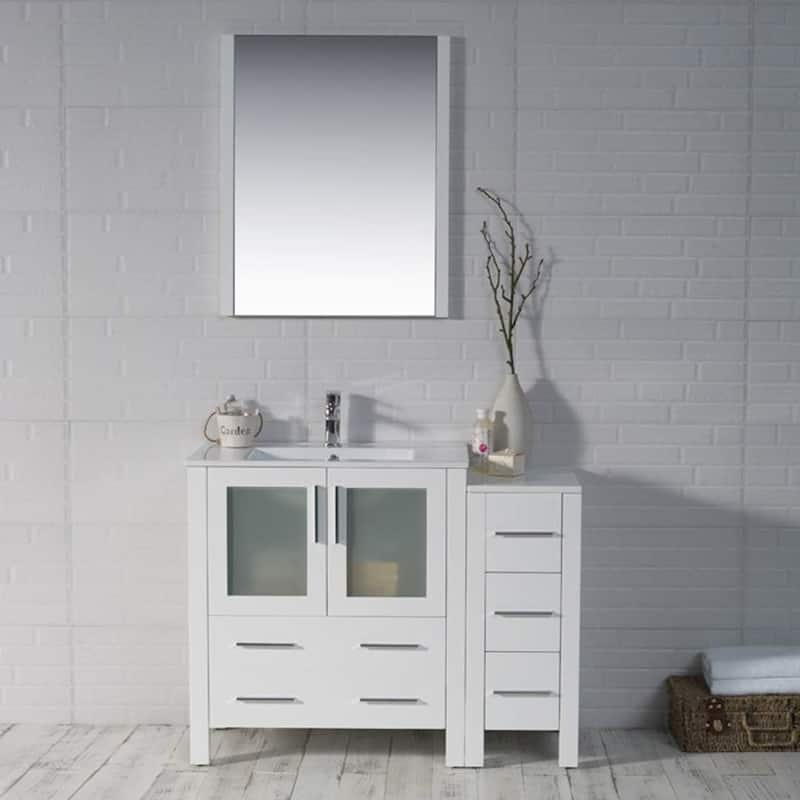 Blossom Sydney 42 Inch Solid Wood Bathroom Vanity with Sink & Cabinet