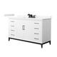 Option White / Giotto Quartz Top / Matte Black Hardware