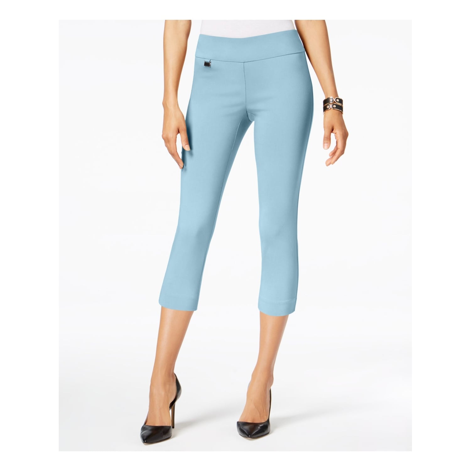light blue capri pants