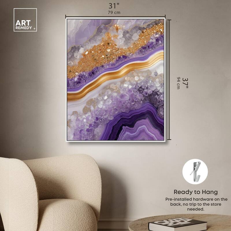 Gemstone Labyrinth II Canvas by Art Remedy
