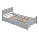 preview thumbnail 50 of 54, Twin Size Wood Platform Bed with 4 Drawers Storage Bed for Kids, Teens