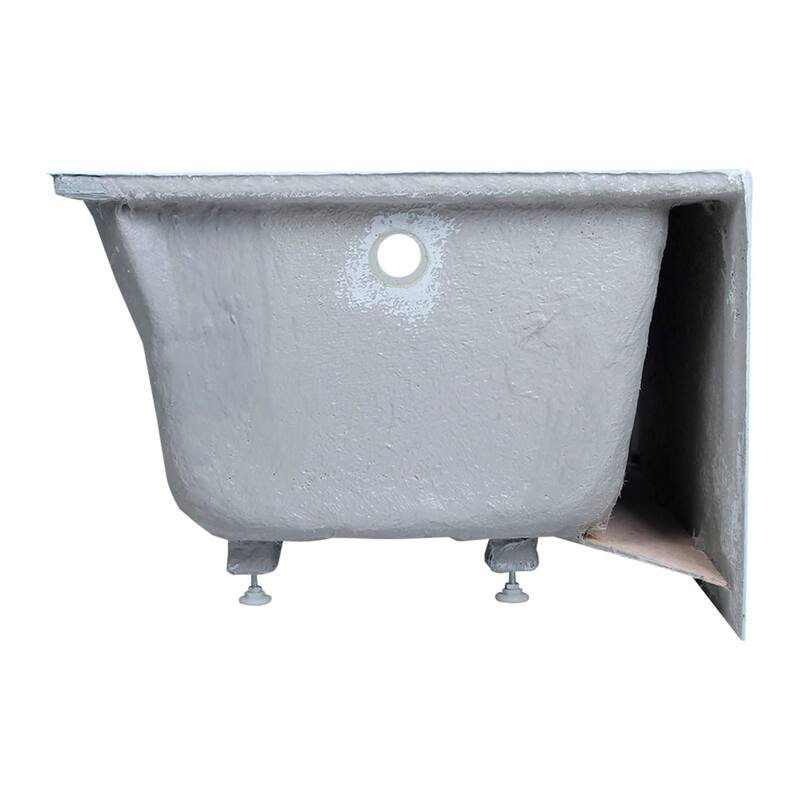 Kingston Brass Ambry 48" Three Wall Alcove Acrylic Soaking Tub with