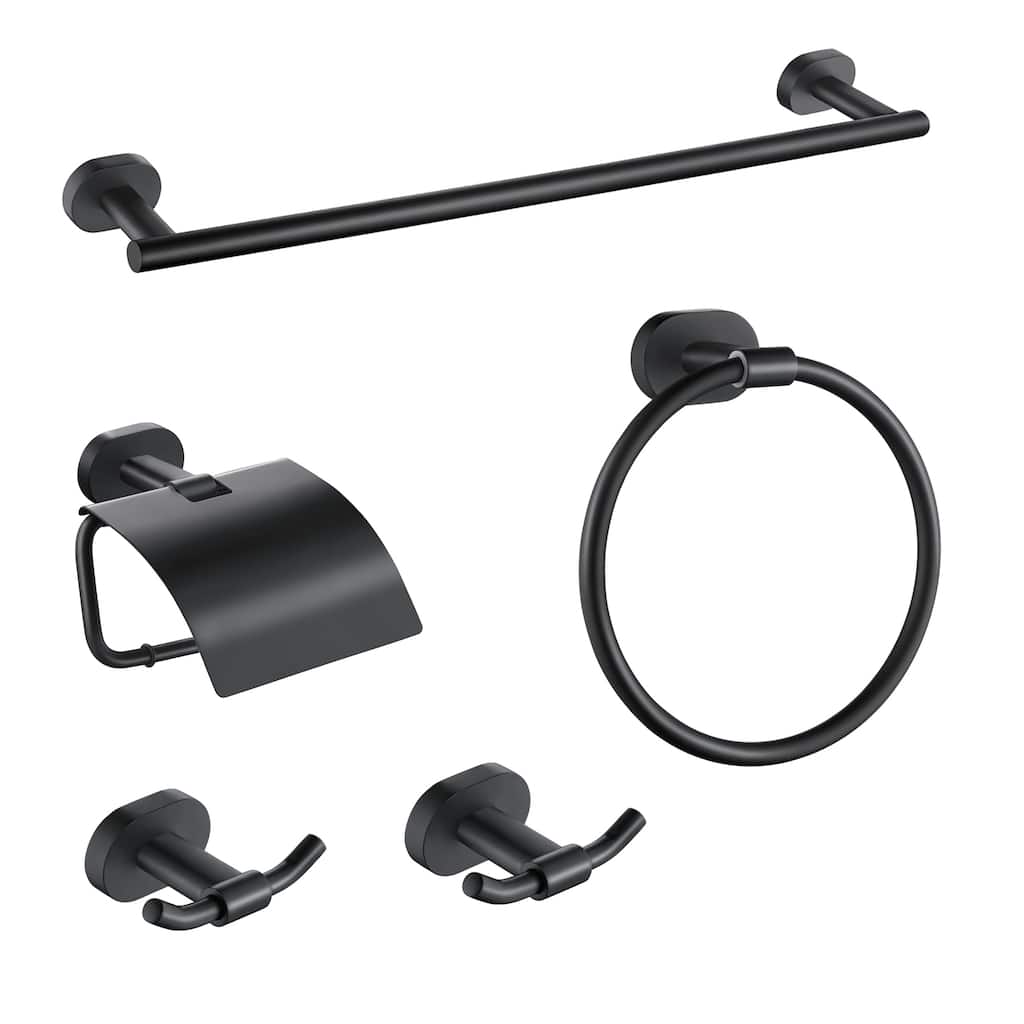 Wall Mounted 5 -Piece Bath Hardware Set