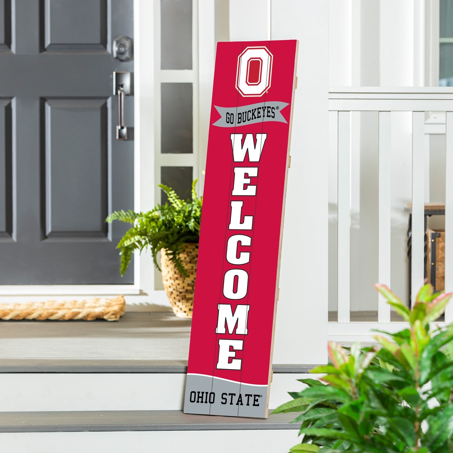 47" Porch Leaner Welcome Wall Sign, Ohio State University