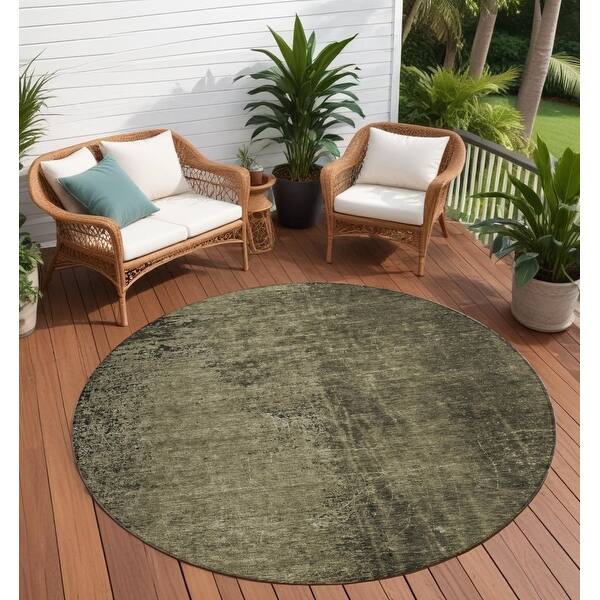 7' Round Brown Non Slip Indoor Outdoor Rug Pad 7' Round Brown Non Slip Indoor Outdoor Rug Pad