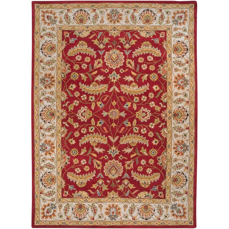 Livabliss Traditional Caesar Border Area Rug