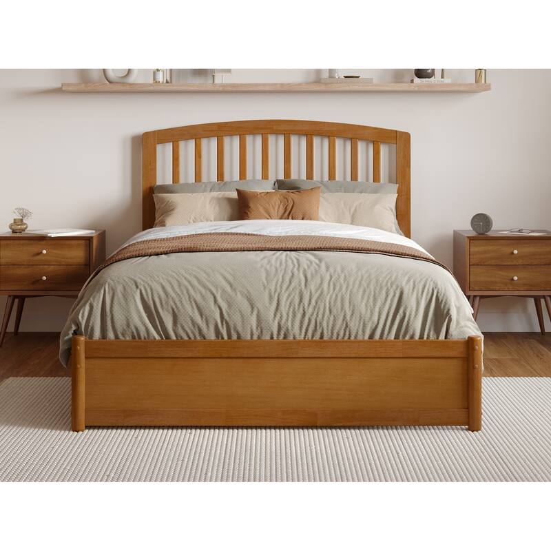 Lucia Platform Bed with Panel Footboard and Storage Drawers