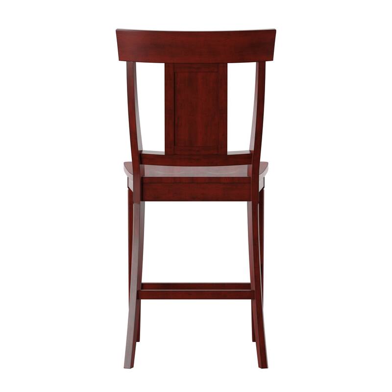 Eleanor Panel Back Wood Counter Chair (Set of 2) by iNSPIRE Q Classic