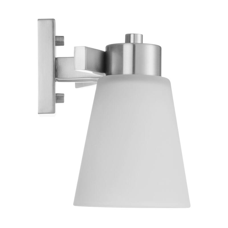 Prominence Home Fairendale Traditional Farmhouse Bathroom Vanity Light, Brushed Nickel - Brushed Nickel