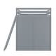 preview thumbnail 10 of 24, All-in-one Loft Bed with Desk, Storage Shelves and Wardrobe, Full Size