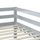 preview thumbnail 17 of 45, Wooden Low Height Twin Size Loft Bed with Ladder,Strengthened Slats