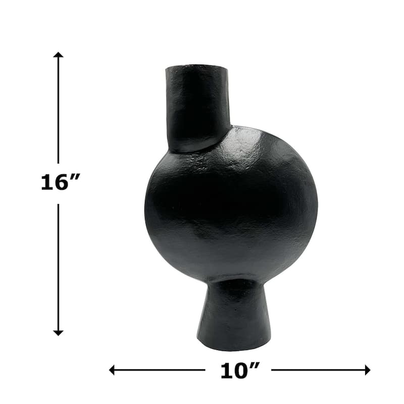 Decorative Handmade Aluminum Abstract Round Flower Vase