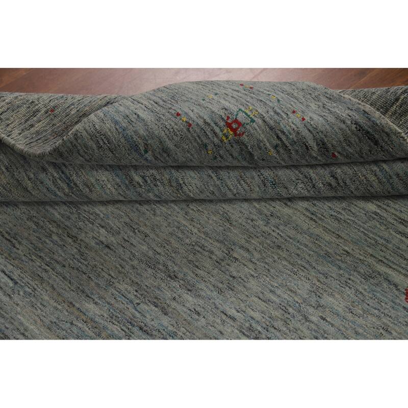 Hand Knotted Oriental 100% Wool Carpet Tribal Tribal Multi-Colored Gabbeh Area Rug - 7' 11'' X 5' 3''