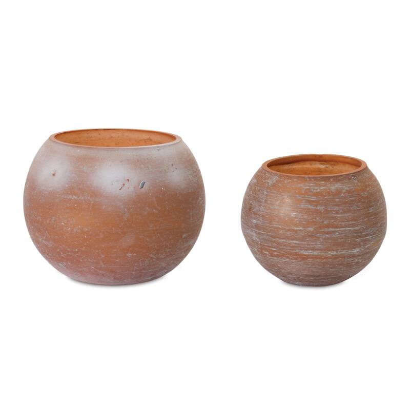 Brushed Glass Votive Candle Holder (Set of 2) - 4.75 x 4.75 x 4