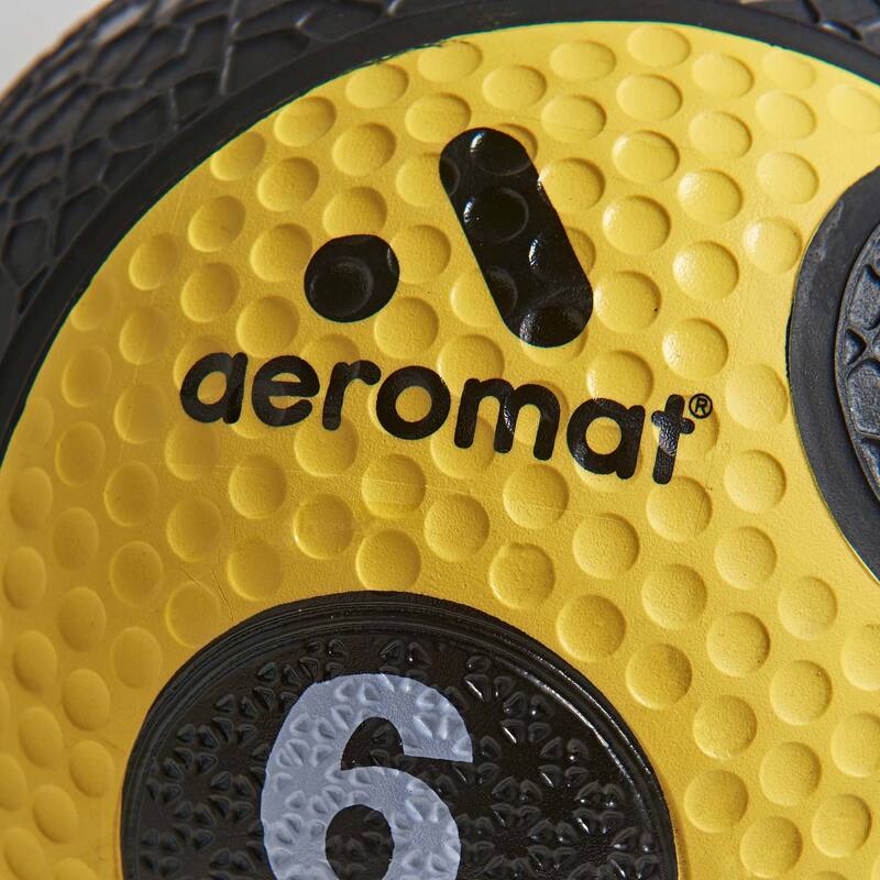Aeromat Elite Power Rope Medicine Ball - Yellow - 6 lbs