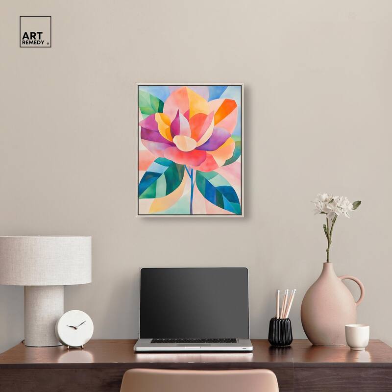 Ail Geofloral I Canvas by Art Remedy