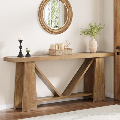 70.9" Extra Long Farmhouse Console Table for Living Room