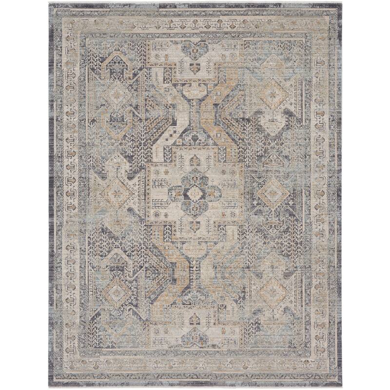 Nourison Nyle Vintage Persian Medallion Boho Area Rug