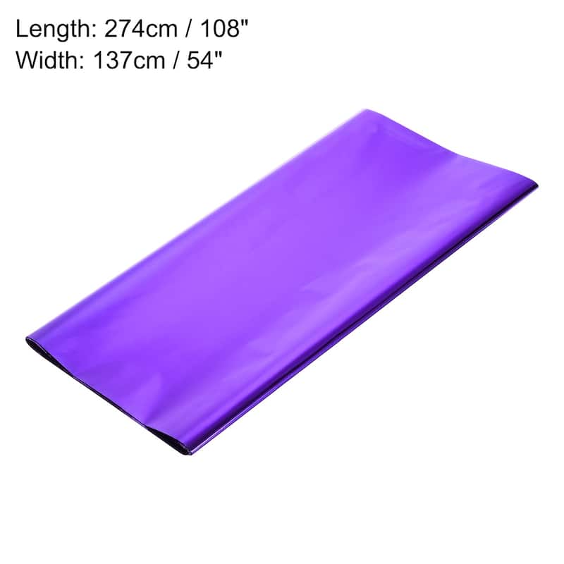 3 Pack Disposable Plastic Tablecloths 54x108" Shiny Table Covers
